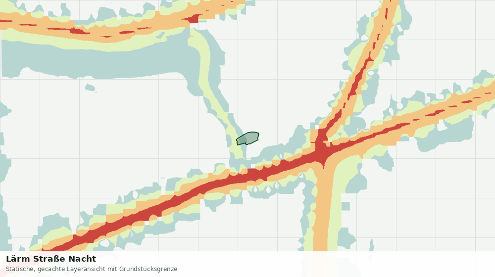 Statische Kartenansicht: Lärm Straße Nacht