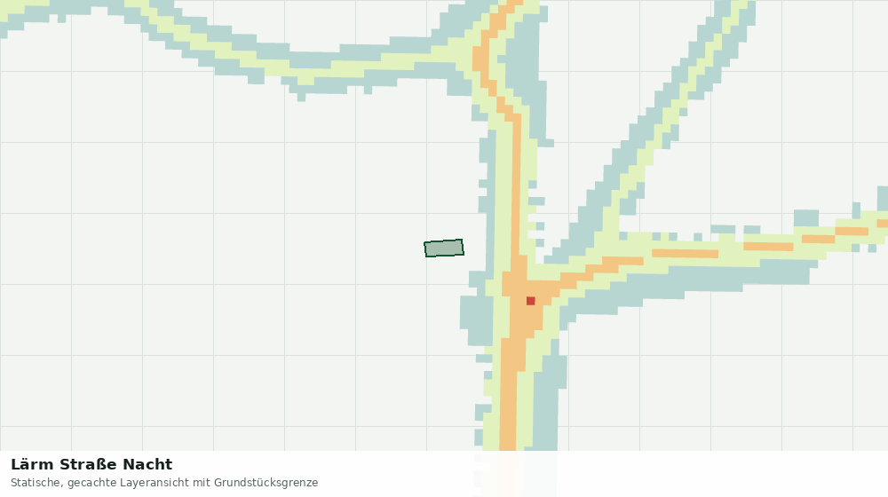 Statische Kartenansicht: Lärm Straße Nacht