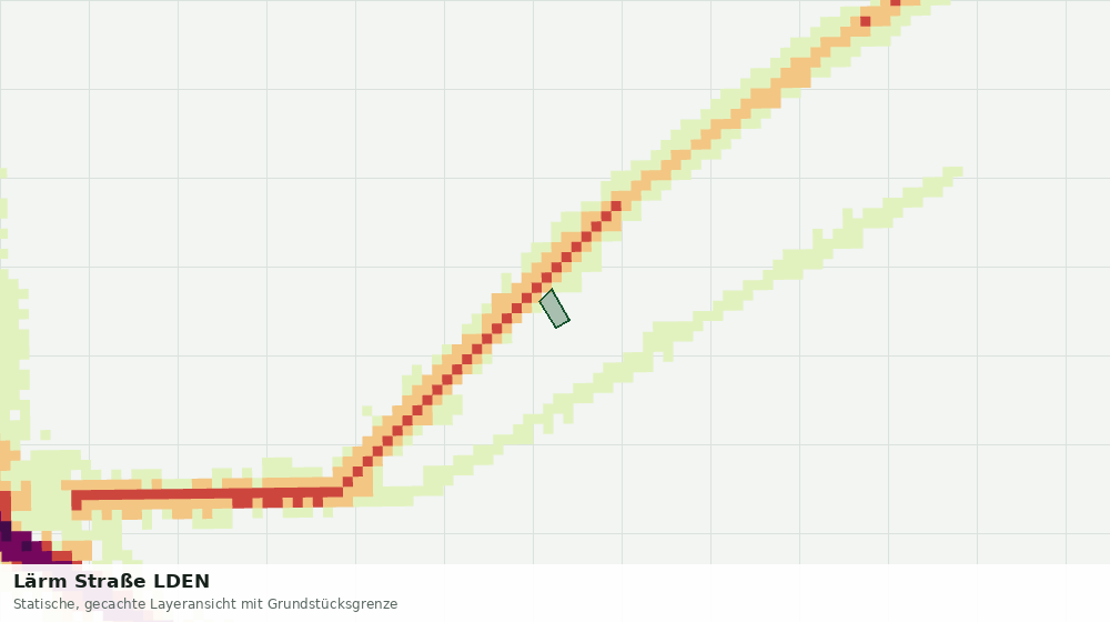 Statische Kartenansicht: Lärm Straße LDEN
