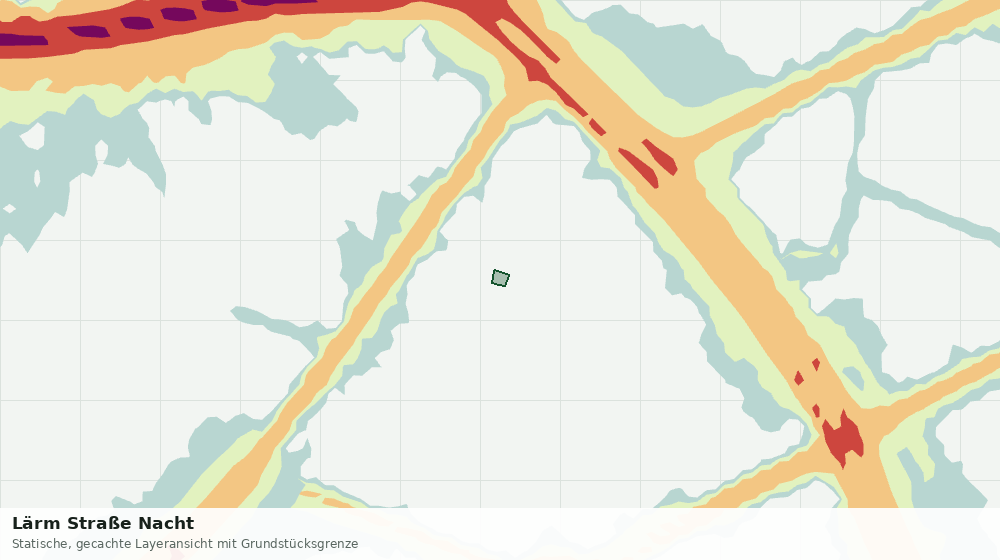 Statische Kartenansicht: Lärm Straße Nacht