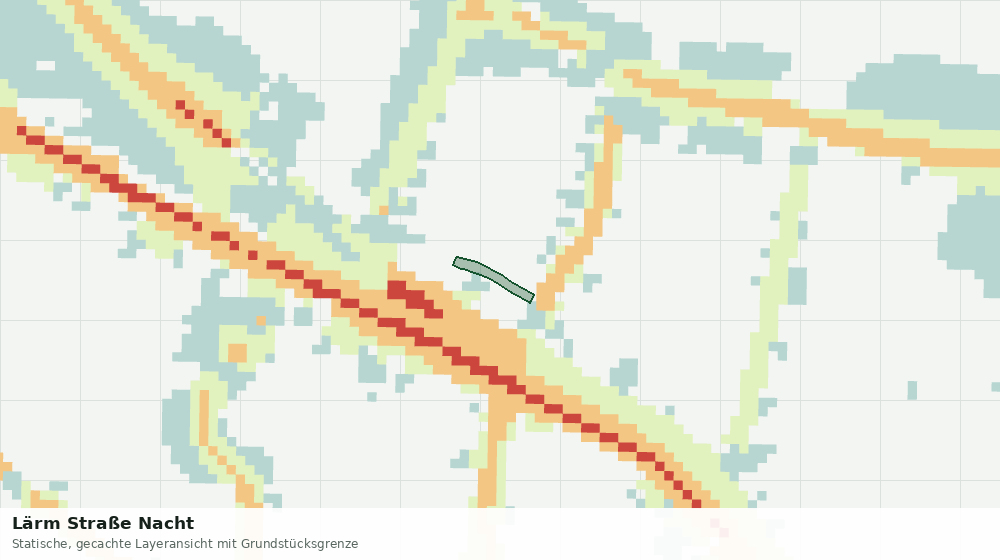 Statische Kartenansicht: Lärm Straße Nacht