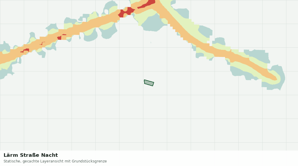 Statische Kartenansicht: Lärm Straße Nacht