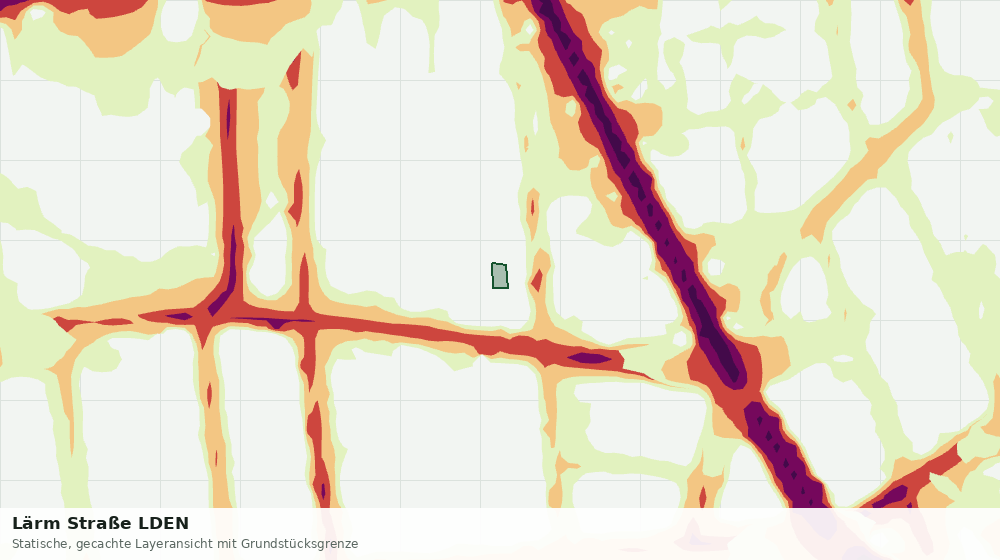 Statische Kartenansicht: Lärm Straße LDEN