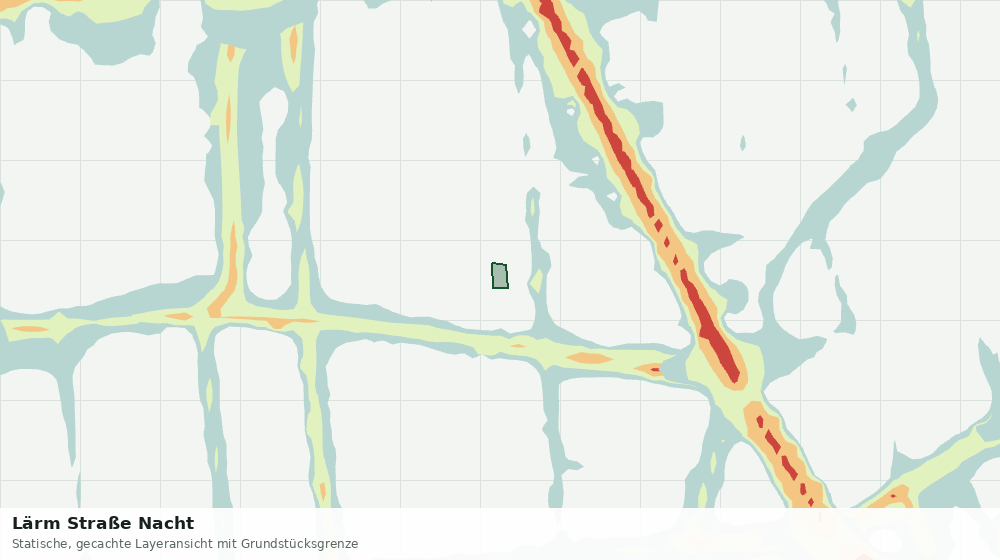 Statische Kartenansicht: Lärm Straße Nacht