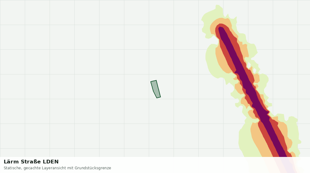 Statische Kartenansicht: Lärm Straße LDEN