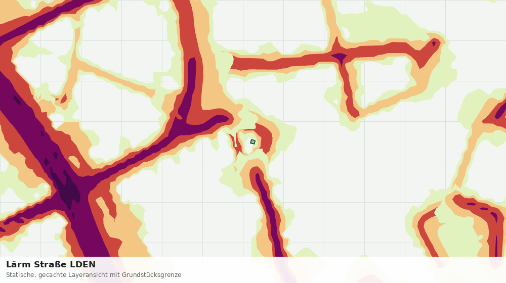 Statische Kartenansicht: Lärm Straße LDEN