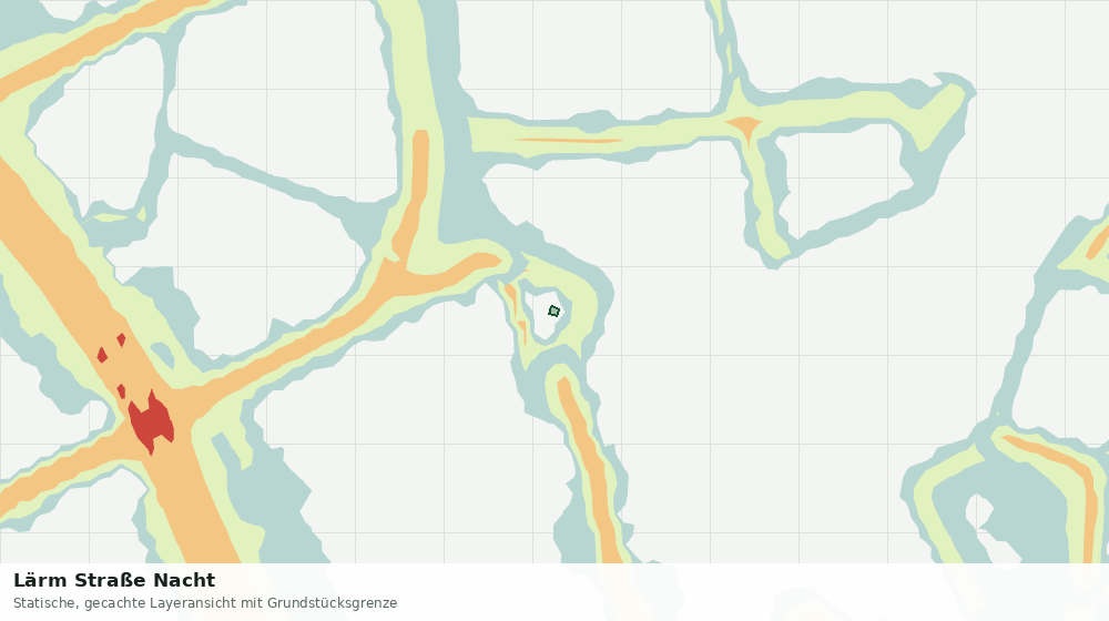 Statische Kartenansicht: Lärm Straße Nacht