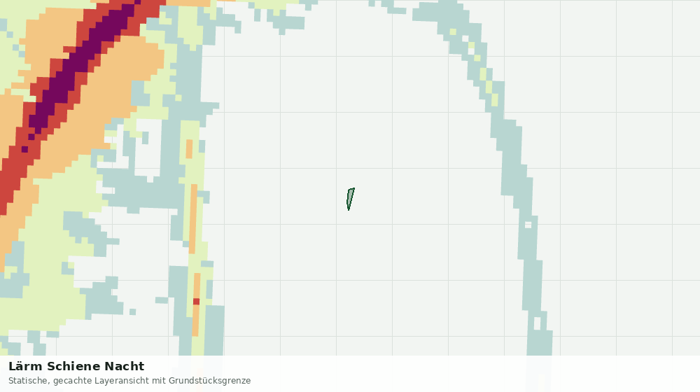 Statische Kartenansicht: Lärm Schiene Nacht