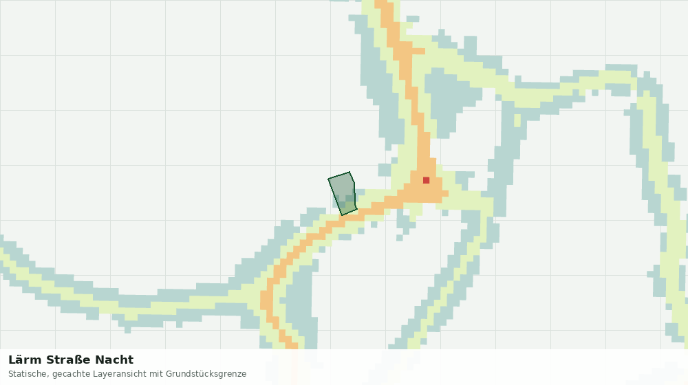 Statische Kartenansicht: Lärm Straße Nacht