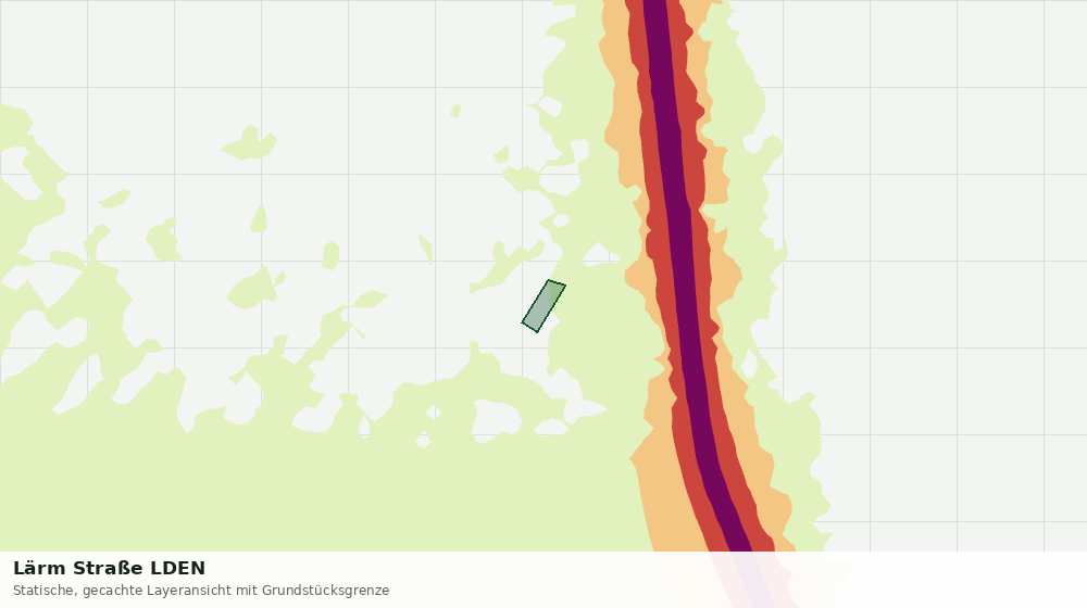 Statische Kartenansicht: Lärm Straße LDEN
