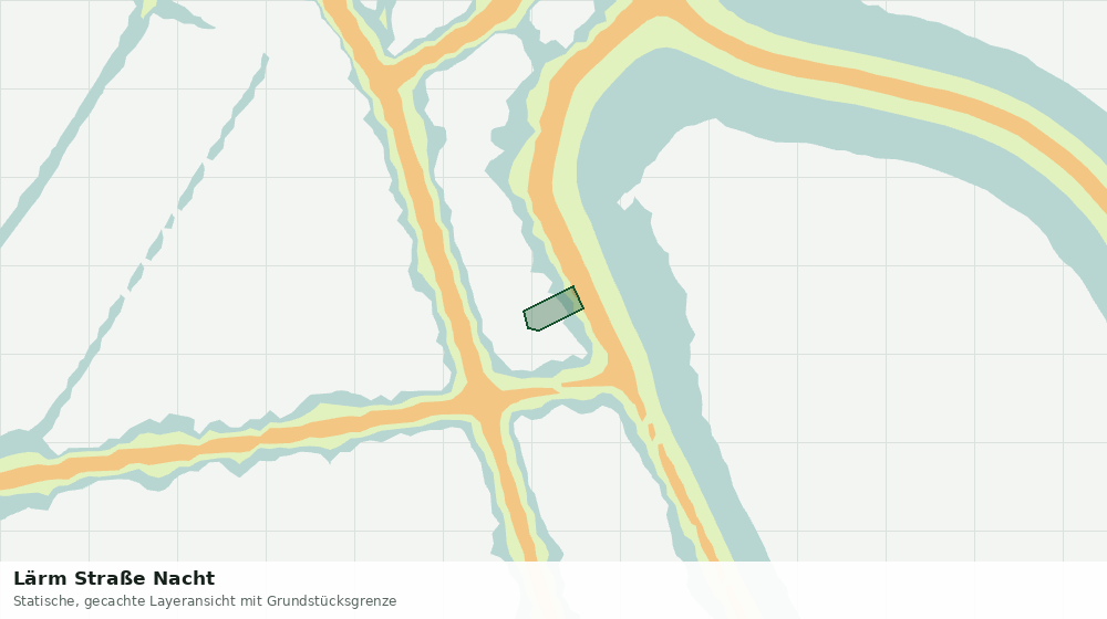 Statische Kartenansicht: Lärm Straße Nacht