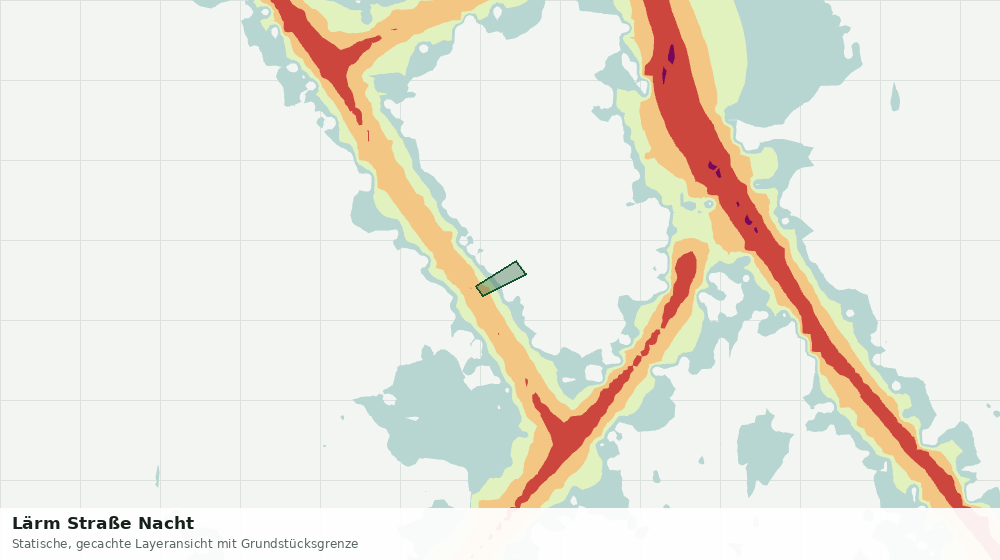 Statische Kartenansicht: Lärm Straße Nacht