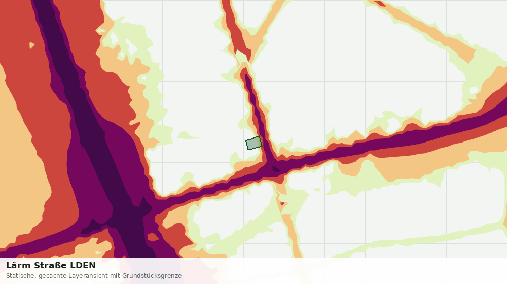 Statische Kartenansicht: Lärm Straße LDEN