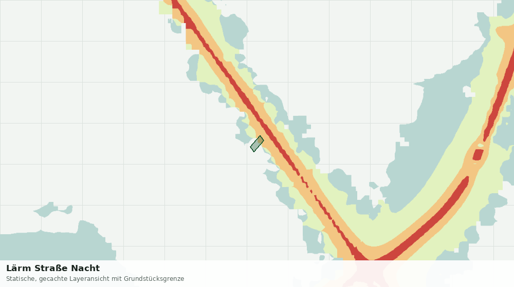 Statische Kartenansicht: Lärm Straße Nacht