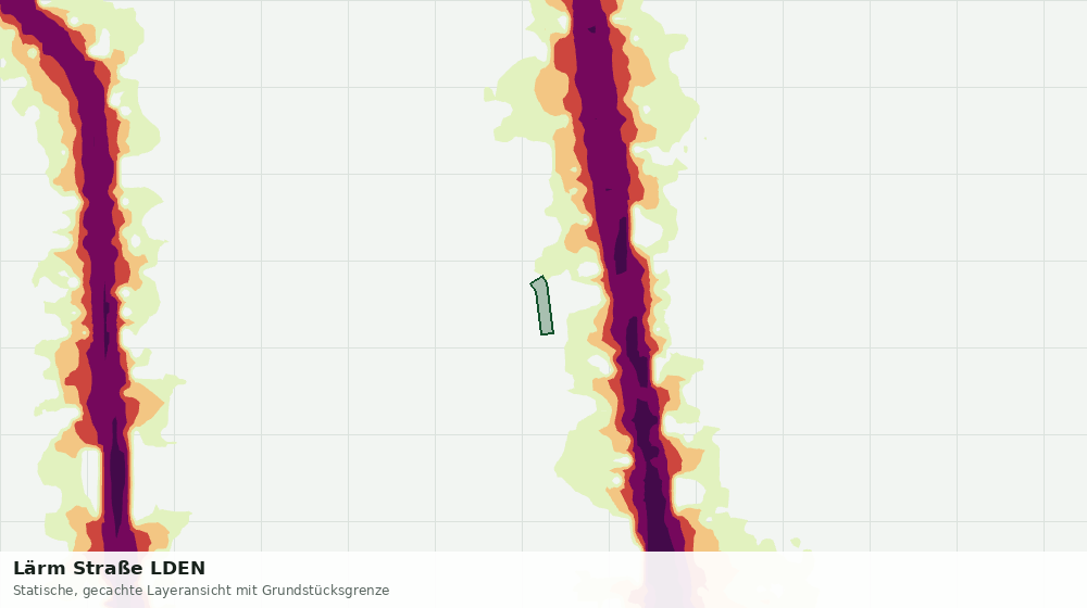 Statische Kartenansicht: Lärm Straße LDEN