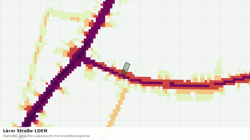 Statische Kartenansicht: Lärm Straße LDEN