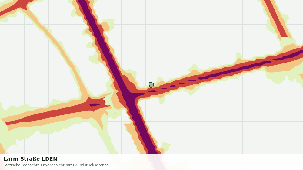 Statische Kartenansicht: Lärm Straße LDEN