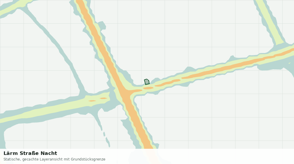 Statische Kartenansicht: Lärm Straße Nacht