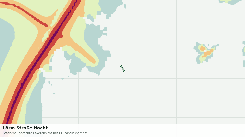 Statische Kartenansicht: Lärm Straße Nacht
