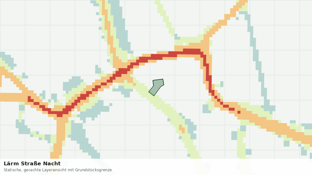 Statische Kartenansicht: Lärm Straße Nacht