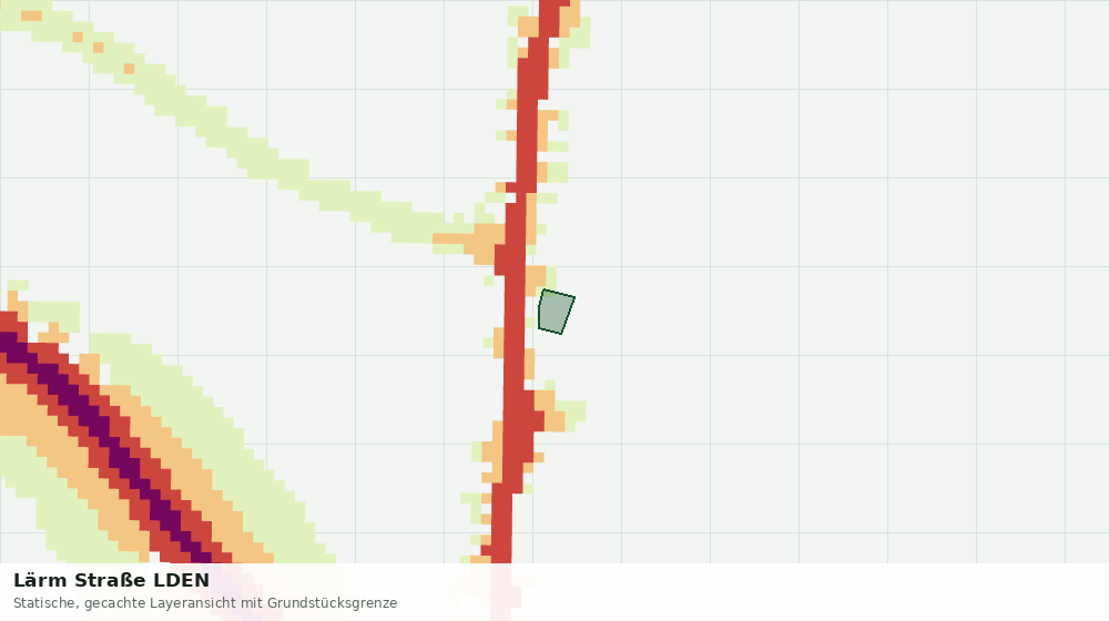 Statische Kartenansicht: Lärm Straße LDEN
