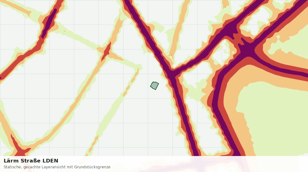 Statische Kartenansicht: Lärm Straße LDEN