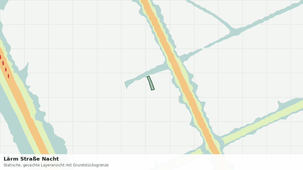Statische Kartenansicht: Lärm Straße Nacht