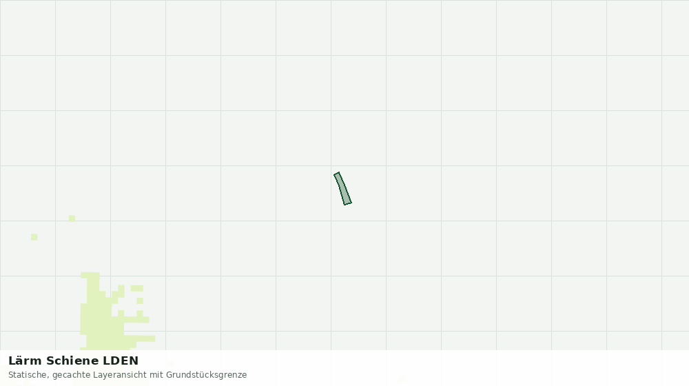 Statische Kartenansicht: Lärm Schiene LDEN