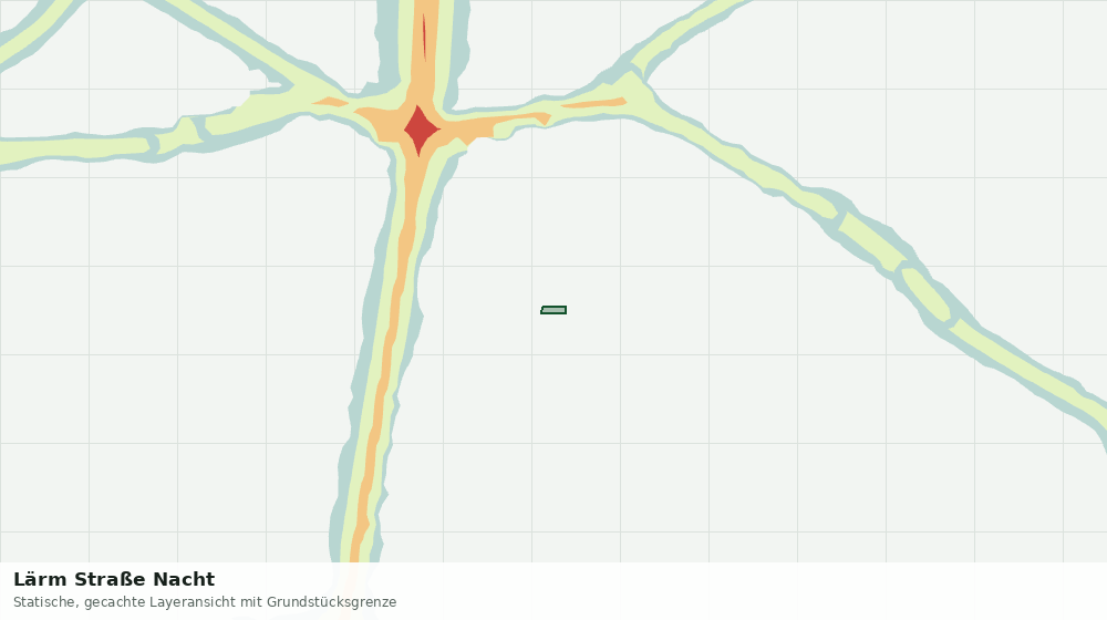 Statische Kartenansicht: Lärm Straße Nacht