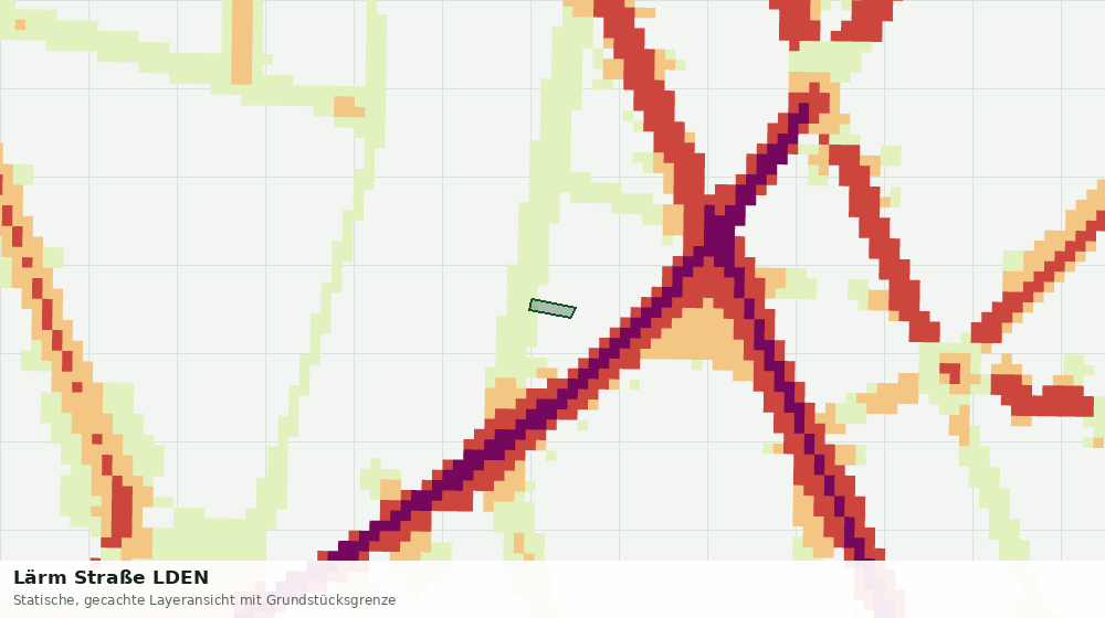 Statische Kartenansicht: Lärm Straße LDEN