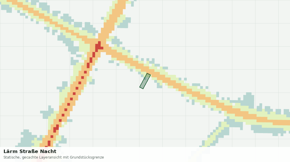 Statische Kartenansicht: Lärm Straße Nacht