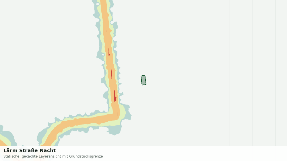 Statische Kartenansicht: Lärm Straße Nacht