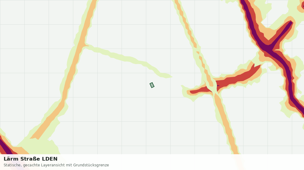 Statische Kartenansicht: Lärm Straße LDEN