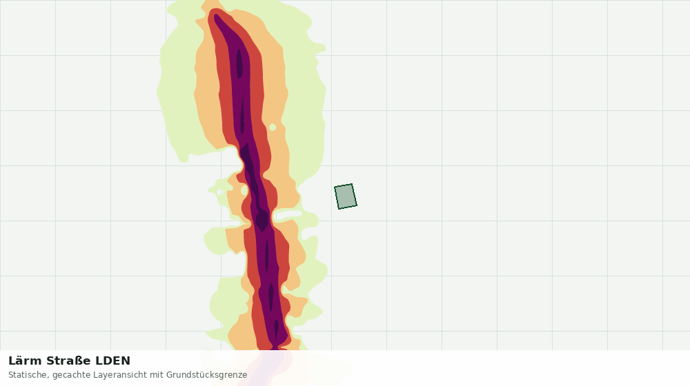Statische Kartenansicht: Lärm Straße LDEN