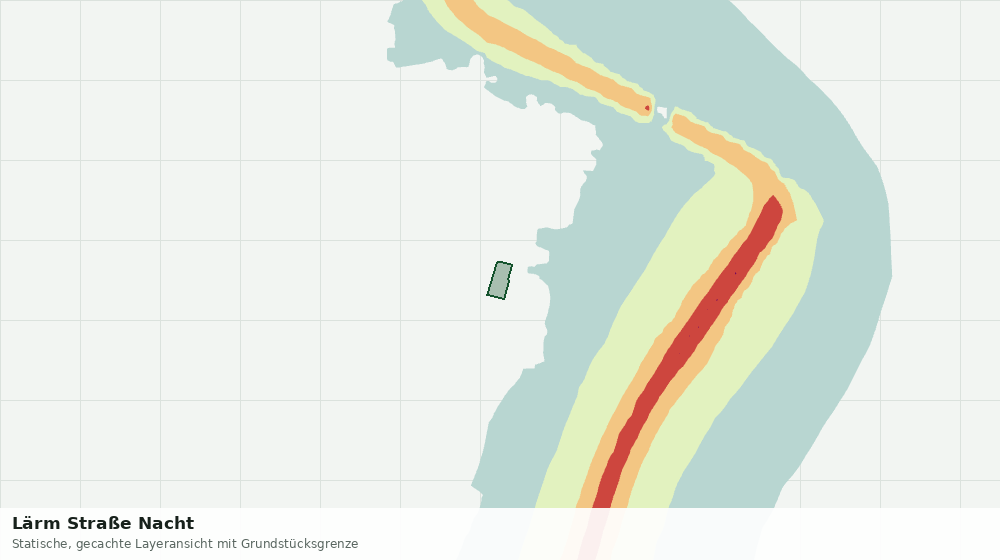 Statische Kartenansicht: Lärm Straße Nacht