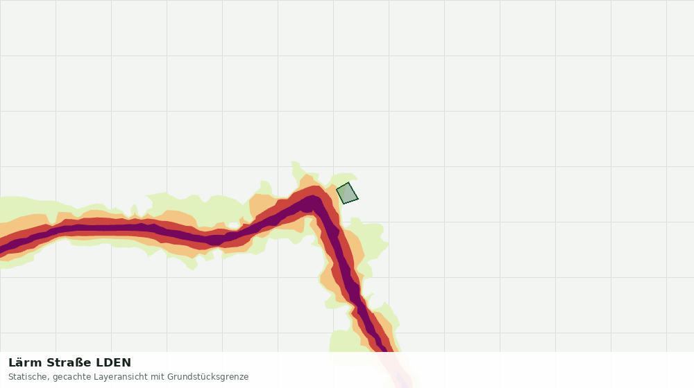 Statische Kartenansicht: Lärm Straße LDEN