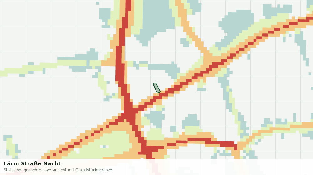 Statische Kartenansicht: Lärm Straße Nacht
