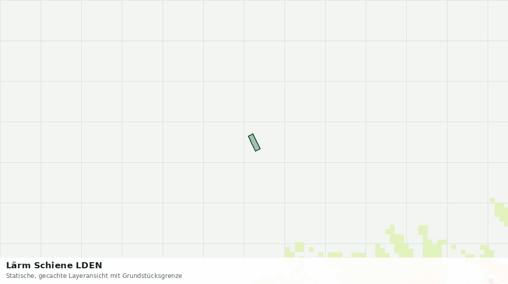 Statische Kartenansicht: Lärm Schiene LDEN
