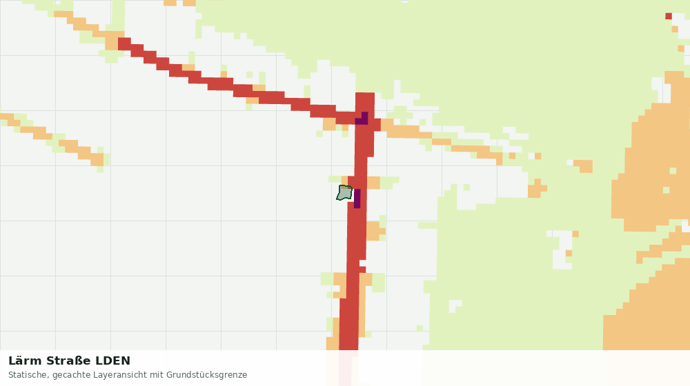 Statische Kartenansicht: Lärm Straße LDEN