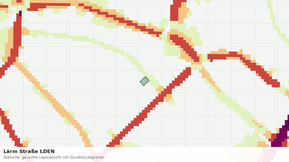 Statische Kartenansicht: Lärm Straße LDEN