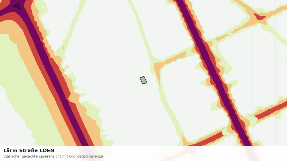 Statische Kartenansicht: Lärm Straße LDEN
