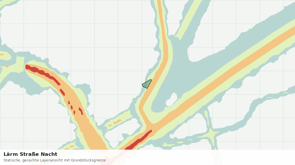 Statische Kartenansicht: Lärm Straße Nacht
