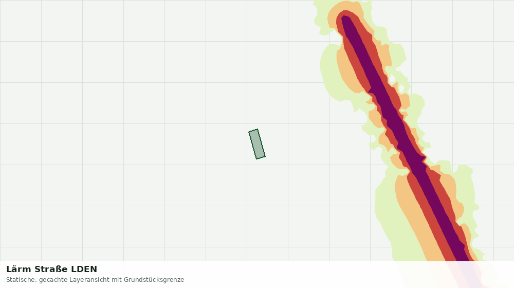 Statische Kartenansicht: Lärm Straße LDEN