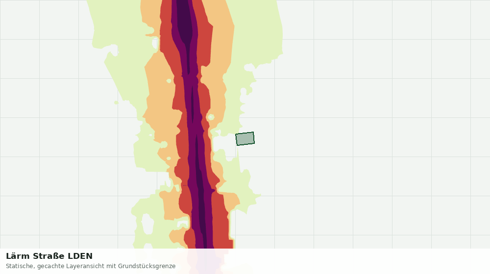 Statische Kartenansicht: Lärm Straße LDEN