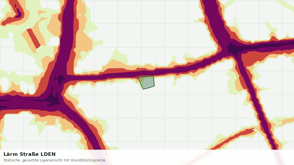 Statische Kartenansicht: Lärm Straße LDEN