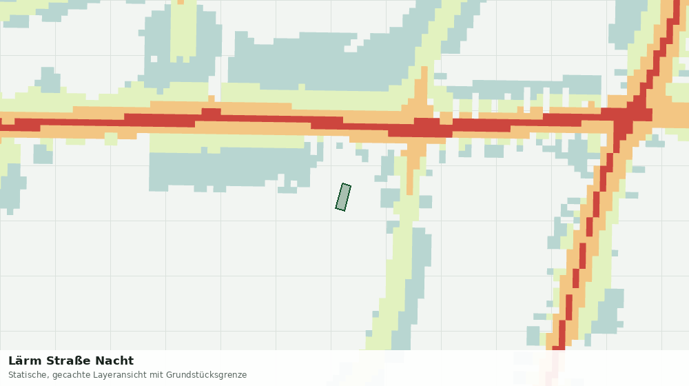 Statische Kartenansicht: Lärm Straße Nacht
