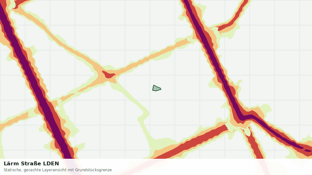 Statische Kartenansicht: Lärm Straße LDEN