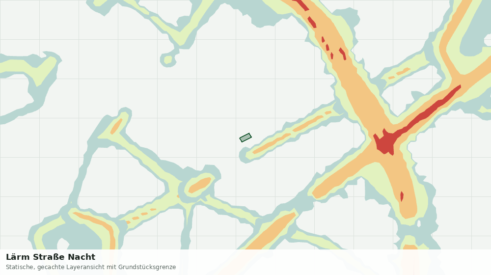 Statische Kartenansicht: Lärm Straße Nacht