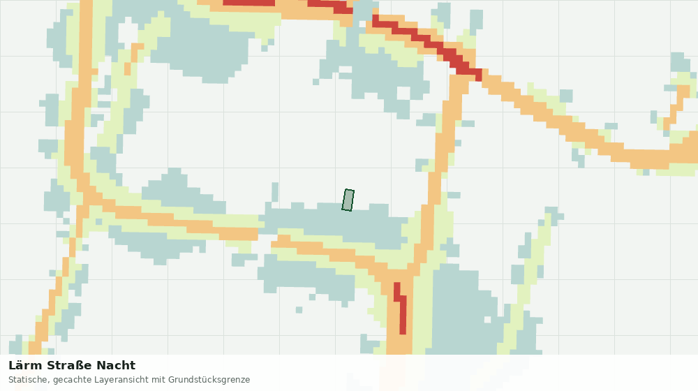 Statische Kartenansicht: Lärm Straße Nacht