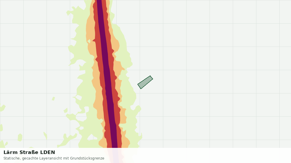 Statische Kartenansicht: Lärm Straße LDEN